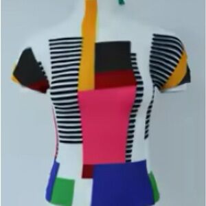 Colorful Geometric Pattern Top